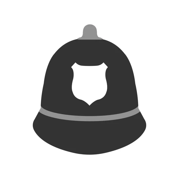 Sombrero de policía. Elementos de los iconos del equipo policial. Proteger y servir la etiqueta. Ilustración vectorial — Vector de stock
