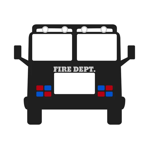 Požární vůz. Prvky z ikony zařízení departament ohně. Vektorové ilustrace — Stockový vektor