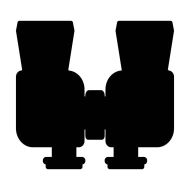 Beyaz arka plan üzerinde izole dürbün. Vizyon askeri araç. Keşif ekipman görme duyusuyla ilgili vınlamak. Vektör çizim.