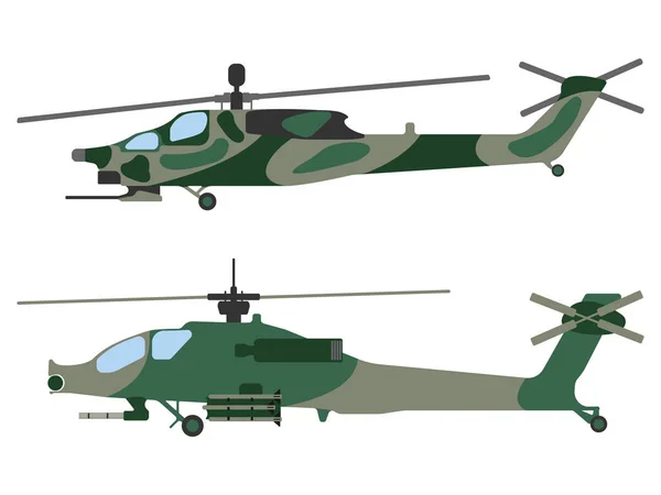 漫画のヘリコプター。軍事機器のアイコン。ベクトル図 — ストックベクタ