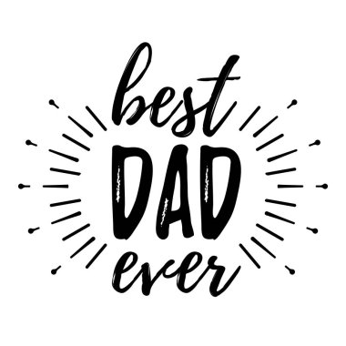 Mutlu Babalar günü afiş ve hediye kartı. Vektör çizim.