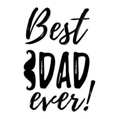 Mutlu Babalar günü afiş ve hediye kartı. Vektör çizim.