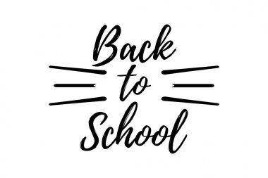 Geri okula tipografik - Vintage tarzı geri okula.