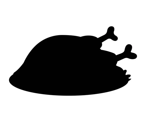 Icône Turquie. Style simple. Illustration vectorielle pour Thanksgiving — Image vectorielle