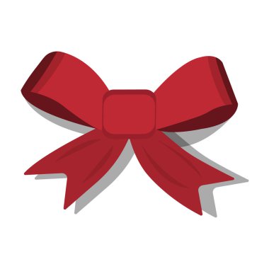 Kurdele Xmas simgesi. Karikatür tarzı. Noel için vektör çizim.