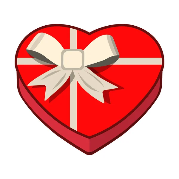 Geschenksymbol. Liebe und Geschenke für Web auf weißem Hintergrund. flache Vektorabbildung — Stockvektor