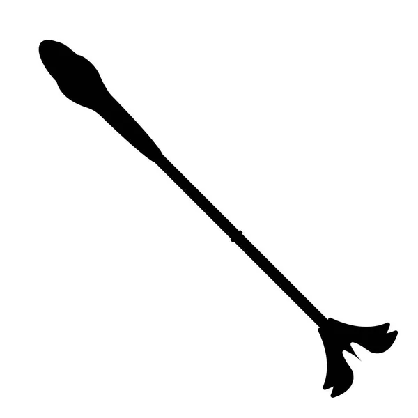 Personal-Symbol. Etikett der Fantasie und mittelalterlichen Waffe. Einfacher Stil. Vektor Illustration Logo — Stockvektor