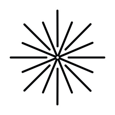 Retro güneş patlaması şekli ve klasik güneş patlaması. Patlama ışınları. Vintage logo, etiketler, rozetler. Geometrik şekiller yıldızlar ve vektör tasarım elementleri izole edilmiştir. Minimum siyah havai fişek patlaması