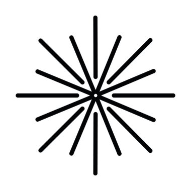 Retro güneş patlaması şekli ve klasik güneş patlaması. Patlama ışınları. Vintage logo, etiketler, rozetler. Geometrik şekiller yıldızlar ve vektör tasarım elementleri izole edilmiştir. Minimum siyah havai fişek patlaması