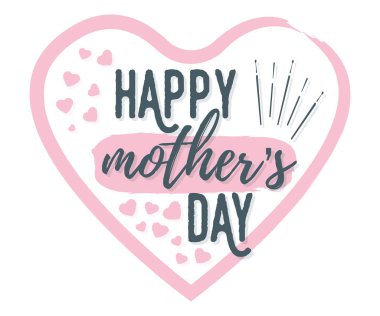 Anneler Günü afişi, logosu, etiketi ve posteri kutlu olsun. Kaligrafi tasarımı ve yazı tipi selamı, düğün, kutlama kartı. Klasik vektör illüstrasyonunu kavra ve beyaz sanatta izole et.