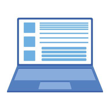 Etiket simgesi dijital aygıt dizüstü bilgisayarı, beyaz, düz vektör illüstrasyonuna izole edilmiş kişisel bilgisayarı etiketle. Workstation Modern.