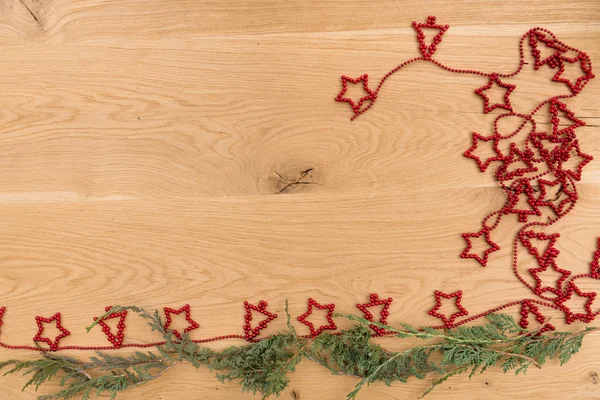 El fondo de Año Nuevo sobre la mesa de madera — Foto de Stock