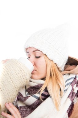 Bir fincan çay kış kızla