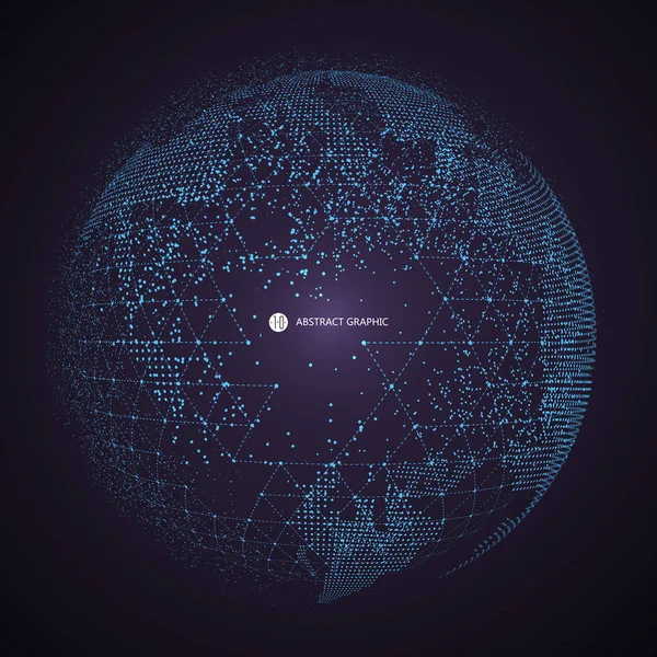 Mundo Mapa Ponto Linha Composição Representando Global Conexão Rede Global —  Vetores de Stock