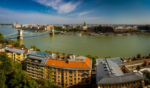 Вид на Будапешт Венгрия — стоковое фото