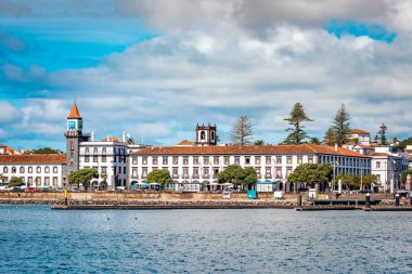 Ponta Delgada şehir Sao Miguel Island, Azores, Portekiz'in güzel manzara