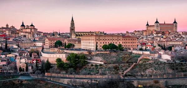 Toledo İspanya, Europe Panorama günbatımı ve alacakaranlık