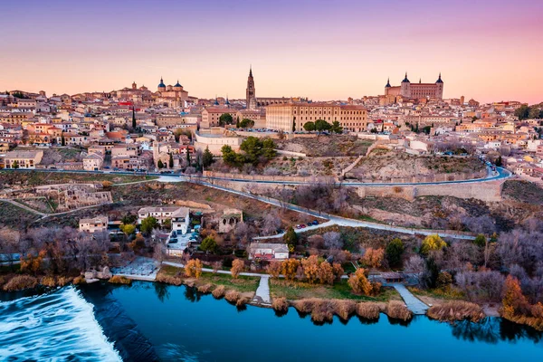 Toledo İspanya, Europe Panorama günbatımı ve alacakaranlık
