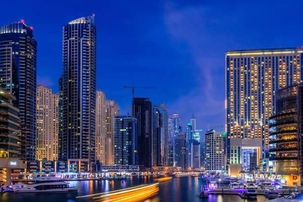 Dubai Marina Skyline Negli Emirati Arabi Uniti Emirates — Foto Stock
