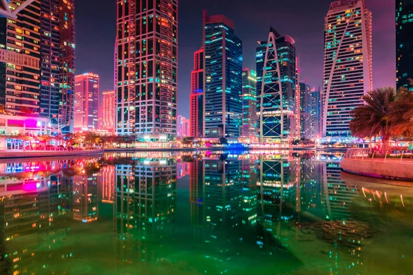 Jumeirah Lake Towers Dubai Vicino Marina — Foto Stock