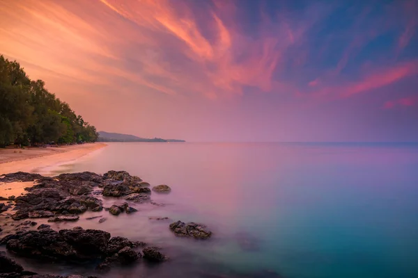 Amazing Beautiful Beach Koh Lanta Island Krabi Thailand Stunning Sunrise — Stock Photo, Image