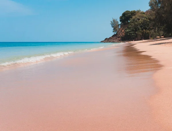 Increíble Hermosa Playa Isla Koh Lanta Krabi Tailandia Una Postal — Foto de Stock