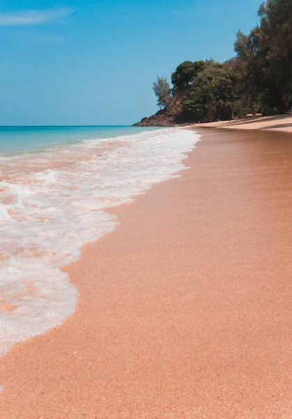 Increíble Hermosa Playa Isla Koh Lanta Krabi Tailandia Una Postal — Foto de Stock