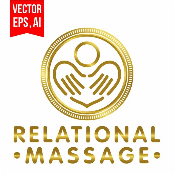 Médecine de massage relationnel et santé — Image vectorielle