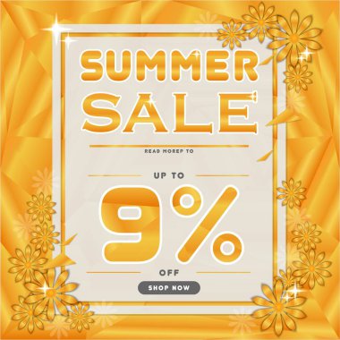 Sarı satış afiş indirim