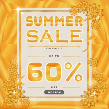 Sarı satış afiş indirim