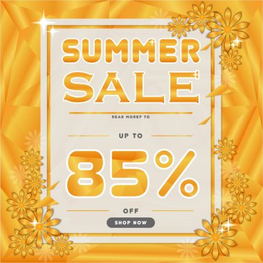 Sarı satış afiş indirim