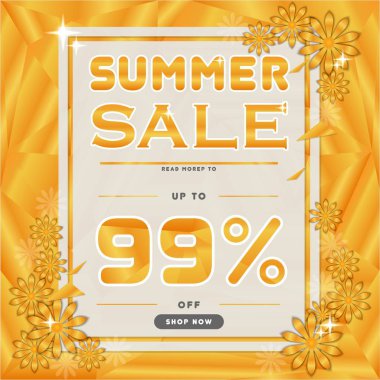 Sarı satış afiş indirim