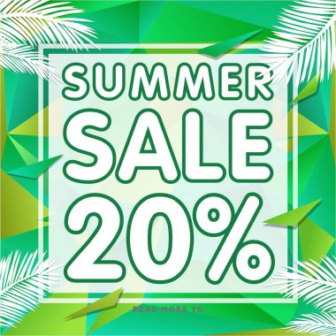  Yeşil satış afiş indirim