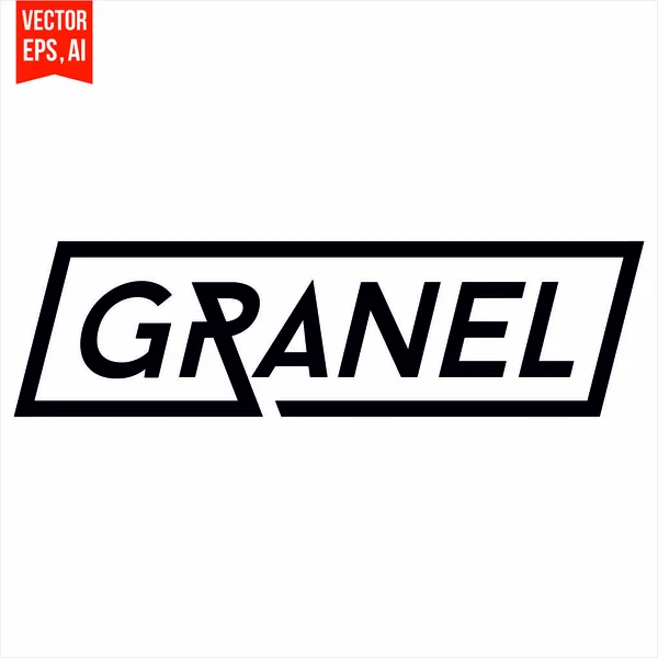Granel Emblem Logotyp — Stock vektor