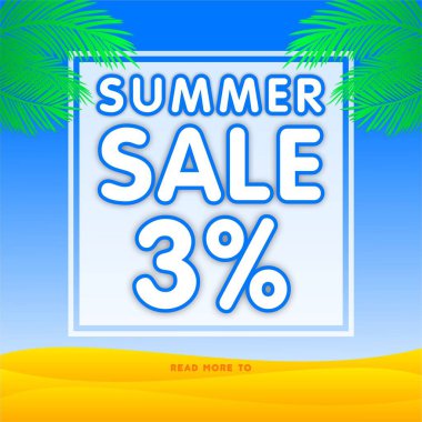 Yaz satış afiş indirim