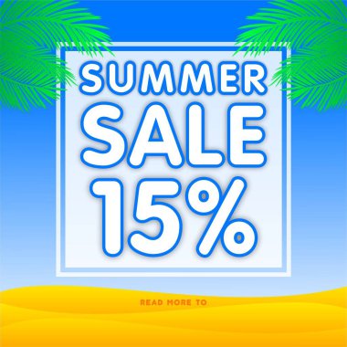 Yaz satış afiş indirim