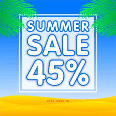 Yaz satış afiş indirim