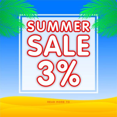 Yaz satış afiş indirim