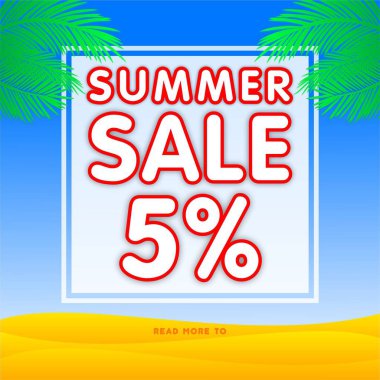 Yaz satış afiş indirim