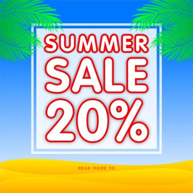 Yaz satış afiş indirim