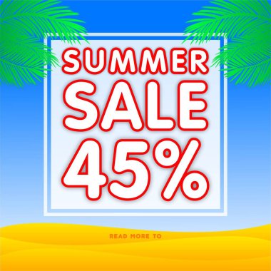 Yaz satış afiş indirim