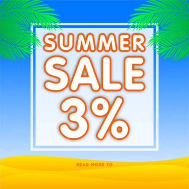 Yaz satış afiş indirim