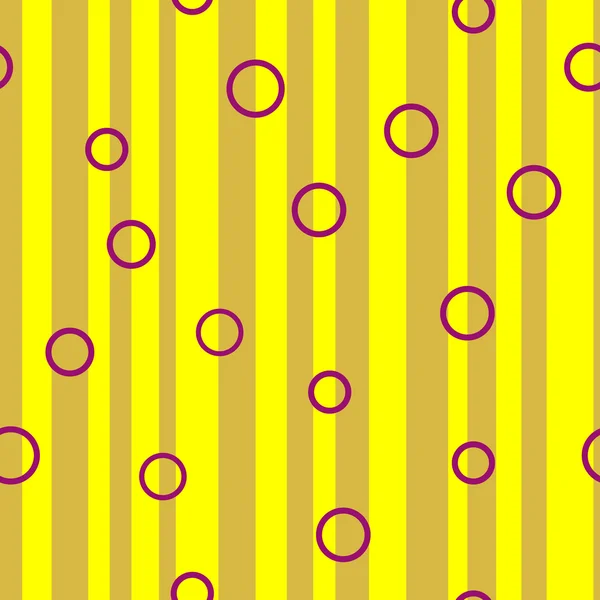 Line and circle chaotic seamless pattern 40.10 — Stock vektor
