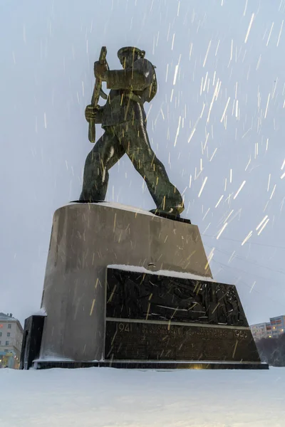北海の英雄への記念碑. — ストック写真