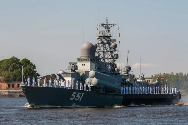 Rusya Kronshtadt Küçük Bir Roket Gemisi Liven Kronstadt Yakınlarındaki 1234 — Stok fotoğraf