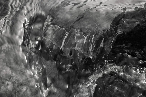 Abstraction Clear Mountain Running Water Note Shallow Depth Field — Stock Photo, Image