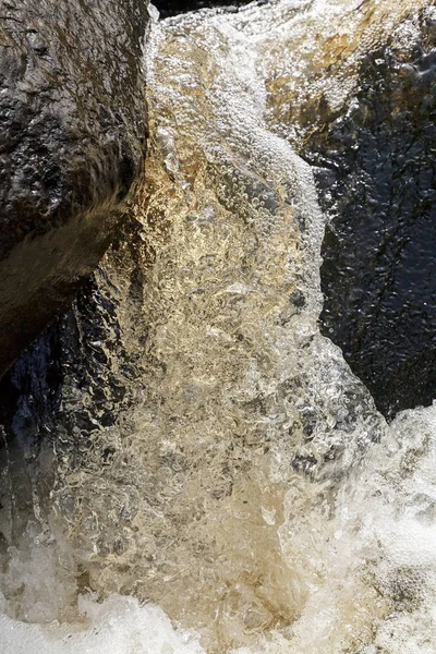 Cascada Abstracción Arroyo Montaña Nota Poca Profundidad Campo —  Fotos de Stock