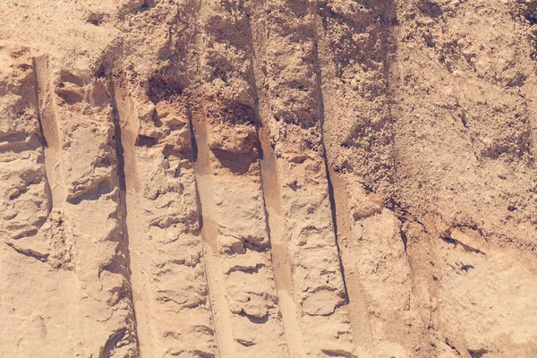 Pile Sand Industry Note Shallow Depth Field — Stockfoto