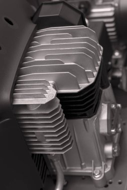 Üretim için makinenin bir parçası, alanın yüzeysel derinliğine dikkat edin