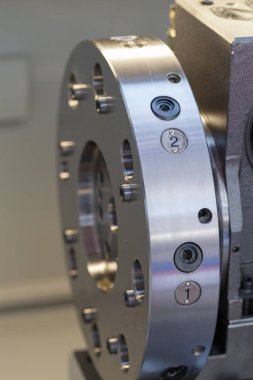 Üretim için makinenin bir parçası, alanın yüzeysel derinliğine dikkat edin